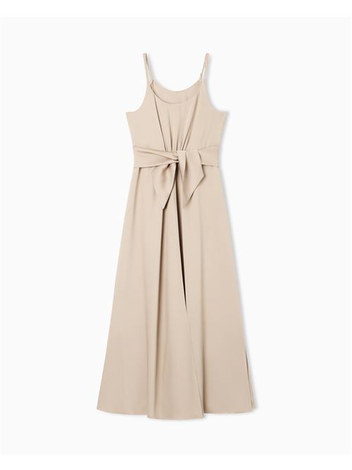 abito in twill crepe con fusciacca Emporio Armani | EW003317 AF220495U6155